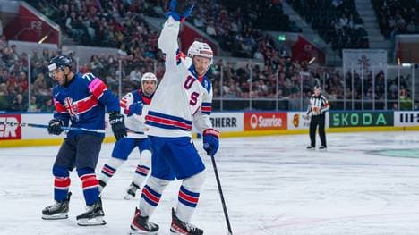 Oliver Mathieu bejubelt sein Tor für die USA