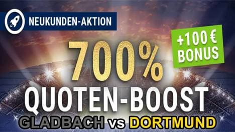 Quote 15,20: Dortmund Sieg gegen Gladbach | Bet-at-home Neukunden-Boost sichern!