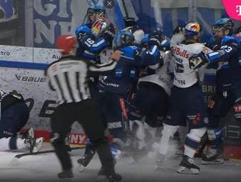 Die Highlights der Eishockey-Partie ERC Ingolstadt - EHC Red Bull München aus der DEL im Video.