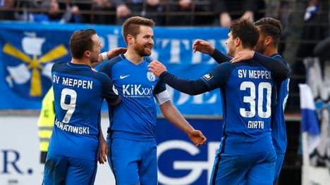 Der SV Meppen bezwang in der 3. Liga die SG Sonnenhof Großaspach