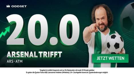 Quote 20.00 auf Arsenal-Tor! ODDSET-Boost zum Champions League Kracher gegen Atlético