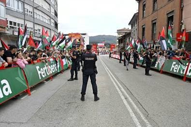 Großes Polizeiaufgebot bei der Vuelta