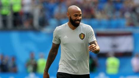 Thierry Henry in seiner Rolle als Co-Trainer der belgischen Nationalmannschaft