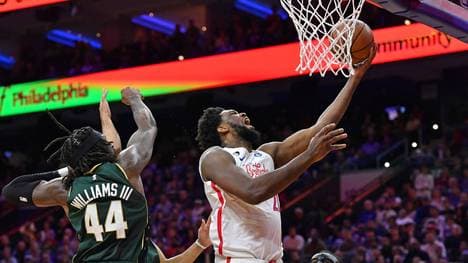 Joel Embiid  konnte die Niederlage gegen die Boston Celtics nicht verhindern