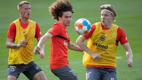 Fabio Blanco Gomez (M.) und Jens Petter Hauge (r.) haben bei der Eintracht den Durchbruch noch nicht geschafft