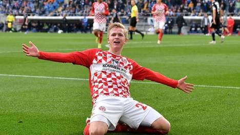 Jonathan Burkardt besorgt den Sieg für Mainz 05 gegen Arminia Bielefeld 