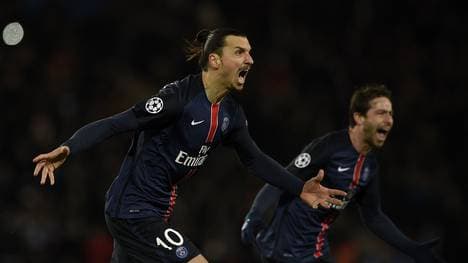 Zlatan Ibrahimovic erzielte sein drittes Tor in der laufenden Champions-League-Saison