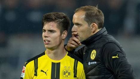 Unter Thomas Tuchel (r.) gelang Julian Weigl der Sprung in die BVB-Startelf