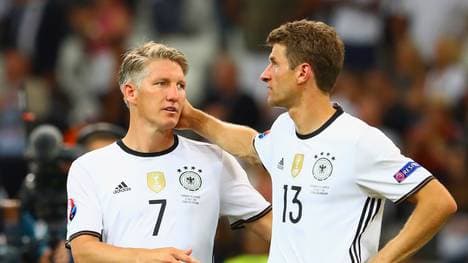 Bastian Schweinsteiger und Thomas Müller