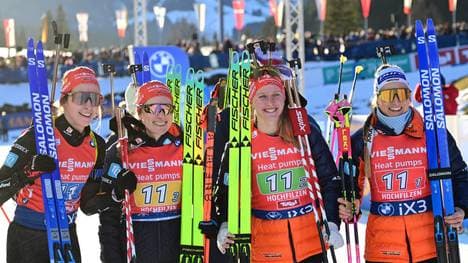 Die deutsche Biathlon-Staffel zeigte ein starkes Rennen 