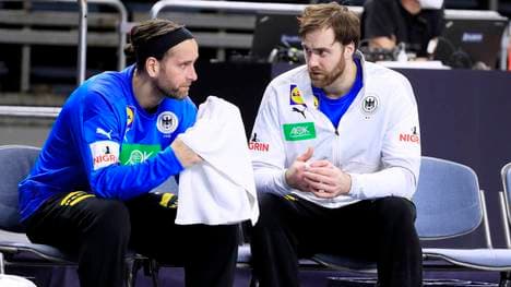 Silvio Heinevetter (l.) erhält den Vorzug gegenüber Andreas Wolff (r.)