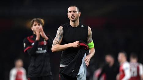 Der AC Mailand um Kapitän Leonardo Bonucci ist im Europapokal nur Zuschauer