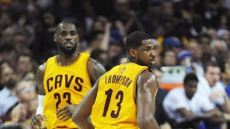 LeBron James und Tristan Thompson (r.) spielen für die Cleveland Cavaliers