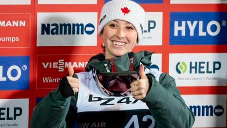 Alexandria Loutitt flog auf 220 Meter!