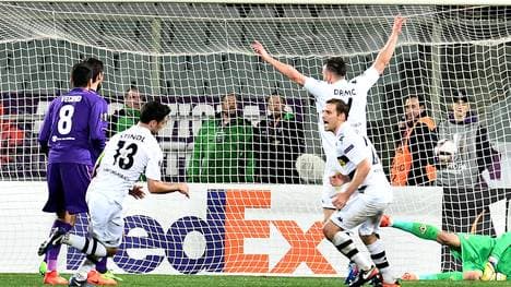 Lars Stindl (l.) erzielte einen Dreierpack