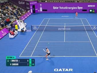 Iga Swiatek verlor ihr Match in Doha gegen Maria Sakkari. Die Polin unterlag der Griechin trotz Vorsprung nach dem ersten Satz mit 6:2, 4:6 und 5:7.