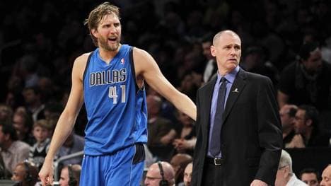 Dirk Nowitzki und sein Ex-Trainer Rick Carlisle 