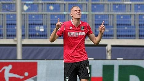 Hannovers Marvin Ducksch trifft gegen Sandhausen doppelt