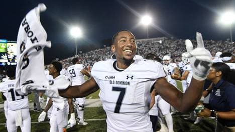 Travis Fulgham zu seiner College-Zeit bei den Old Dominion Monarchs