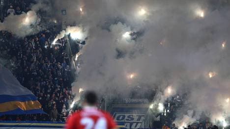 Die Partie Magdeburg - Nürnberg wurde lange unterbrochen