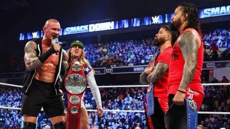 Bei WWE SmackDown wurde eine Titelvereinigung zwischen RK-Bro (l.) und den Usos fixiert