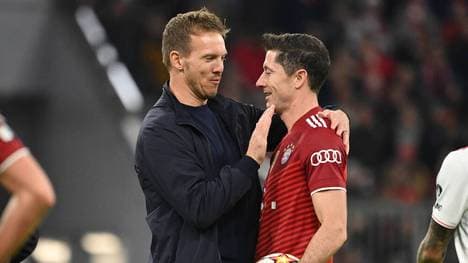Julian Nagelsmann (l.) und Robert Lewandowkis (r.) arbeiteten erfolgreich zusammen