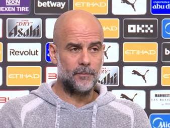 Für das Hammer-Los gegen Real Madrid hat City-Trainer Pep Guardiola nur einen mageren Satz übrig ...