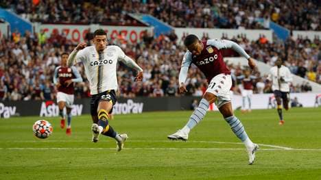 Leon Bailey erzielte mit einem wuchtigen Schuss sein erstes Tor für Aston Villa