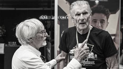 Bernie Ecclestone (l.) mit Wilson Fittipaldi