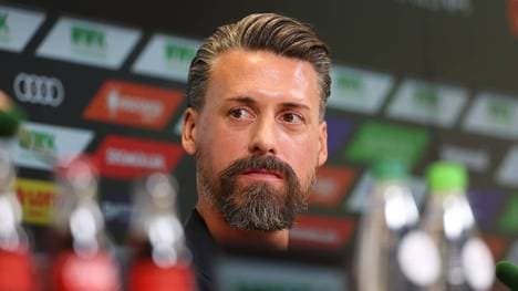 Sandro Wagner wurde beim FC Augsburg auf einer PK vorgestellt