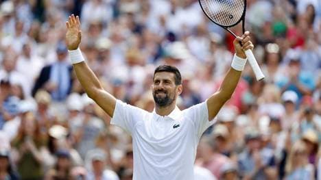 Novak Djokovic hat jetzt schon 99 Siege bei Wimbledon gefeiert
