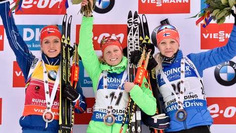 Franziska Hildebrand feierte ihren zweiten Weltcup-Sieg