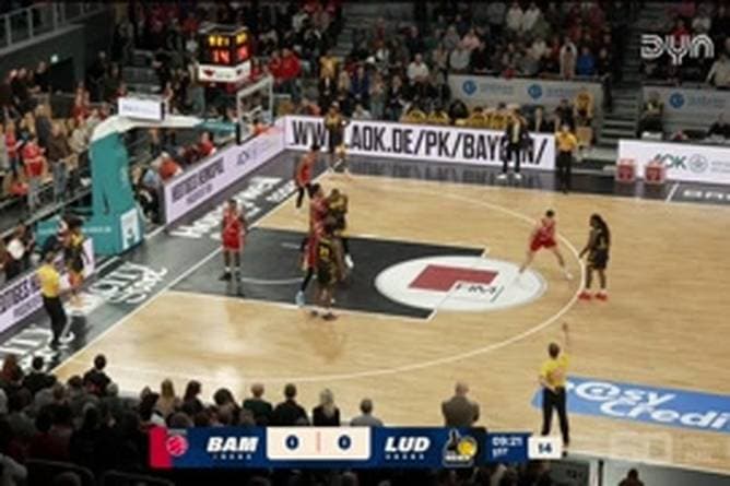 Spiel Highlights zu BMA365 Bamberg Baskets - MHP RIESEN Ludwigsburg