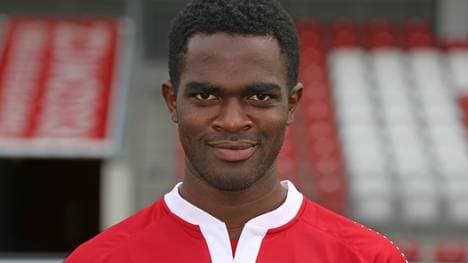 Nestor Djengoue bei der Teampräsentation 2014/15 Energie Cottbus - Team Presentation