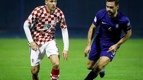 Andrej Kramaric (l.) machte bisher 14 Länderspiele für Kroatien