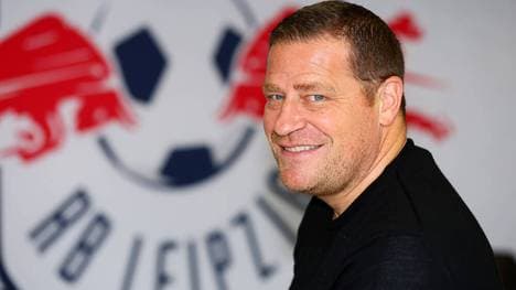 Max Eberl bei seiner Vorstellung als Geschäftsführer von RB Leipzig