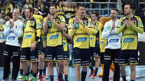 Rhein-Neckar Löwen feiern den Einzug ins Pokalfinale