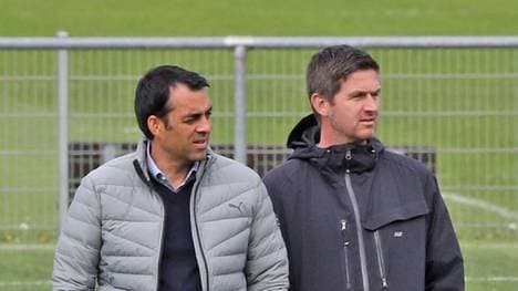 Ralf Becker (r.) arbeitete beim VfB Stuttgart als Chefscout eng mit Robin Dutt zusammen