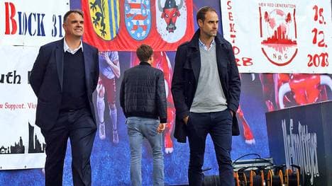 Oliver Mintzlaff (r.) ist seit 2016 Geschäftsführer von RB Leipzig