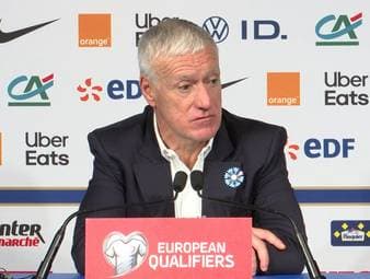 Nach Frankreichs souveränem 4:0-Sieg gegen die Ukraine und der damit sicheren WM-Qualifikation findet Didier Deschamps lobende Worte für Kylian Mbappé und Bayern-Profi Michael Olise.