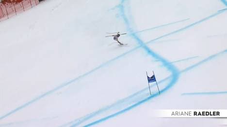 Ariane Rädler stürzte beim Super-G in Garmisch 