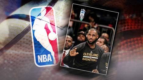 LeBron James und seine Kollegen versuchten sich an der "Water-Bottle-Challenge"