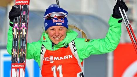Miriam Gössner holt in Hochfilzen ihren ersten Podestplatz seit März 2013