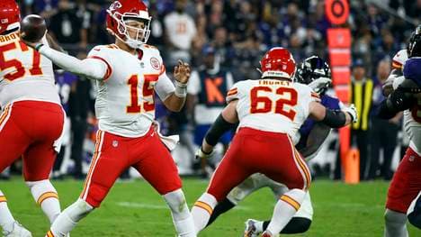 Patrick Mahomes warf zwei Interceptions