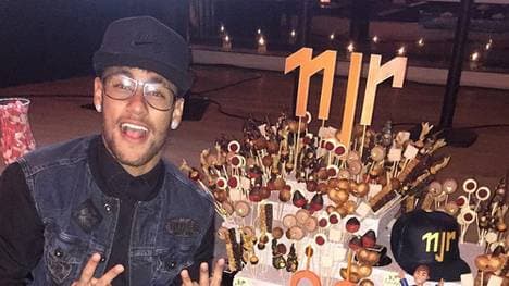 Neymar ließ sich richtig feiern.