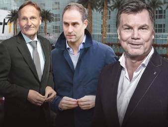 Der CHECK24 Doppelpass vom 28. Juni mit Hans-Joachim Watzke, Geschäftsführer von Borussia Dortmund und Oliver Mintzlaff, Geschäftsführer von RB Leipzig.