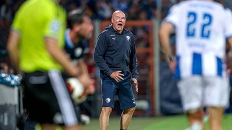 Bochums Trainer Uwe Rösler war nach der Niederlage gegen Hertha BSC sauer 