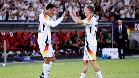 Jamal Musiala (l.) und Florian Wirtz zauberten gegen Ungarn
