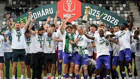 Am 20. Mai noch obenauf: Pokalsieger MFK Karvina