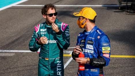 Sebastian Vettel wird mit dem McLaren-Cockpit von Daniel Ricciardo in Verbindung gebracht